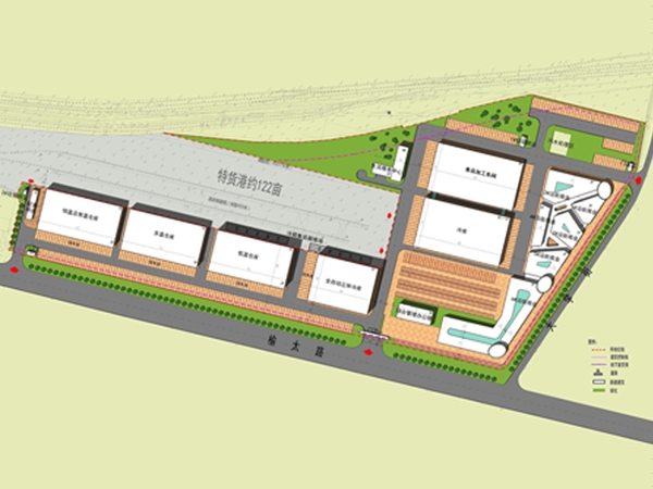 鸣李物流园规划图